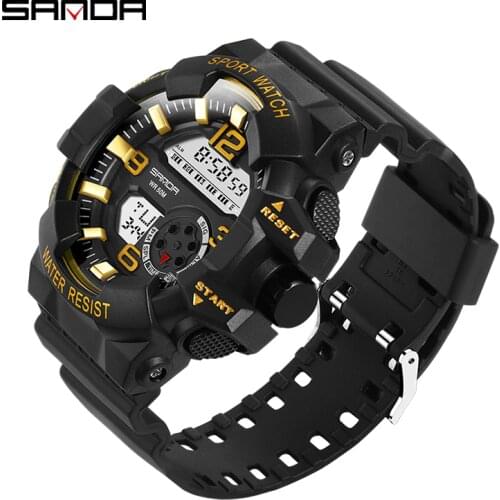 Digital Sports Watch Sanda 387 Led Watch Brand Military Watch Outdoor Multi-function 30m Waterproof Sports Watches Dropshipping