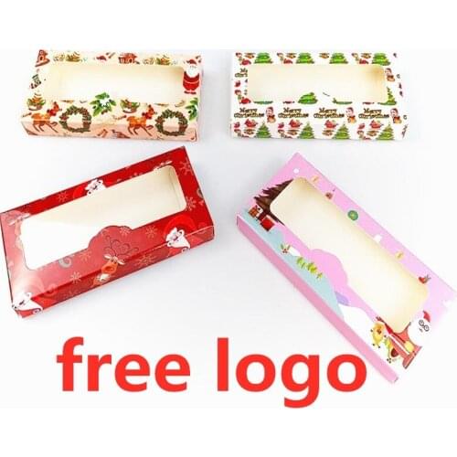 Damepapil Christmas Lash Packaging Box Bulk Lash Cases Rectangle Eyelash Packaging Boxes