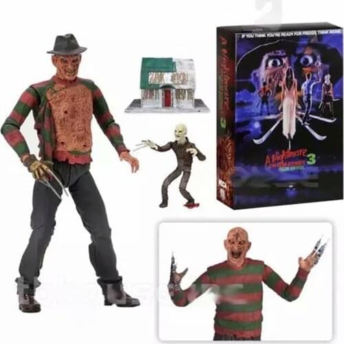 NECA a Nightmare on Elm Street Freddy Krueger PVC Action Figure Collectable Model Toy Doll Christmas Birthday Gift