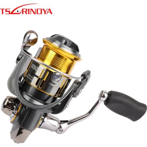 TSURINOYA Spinning Fishing Reel FS 800 1000 2000 3000 Metal Spool Spinning Reel 7kg Max Drag 5.2:1 Gear Rotio 9+1BB Fishing Reel