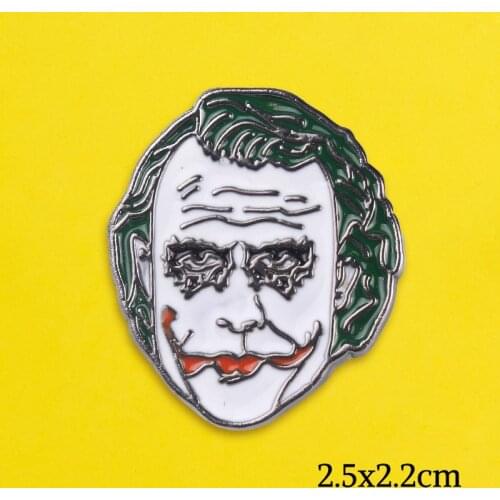 Creativity Cartoon Jokers Badges For Backpack characters Badges For Clothes Anime Clown For Backpacks Badge Accessories