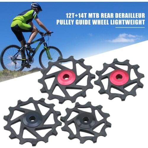 12T+14T MTB Rear Derailleur Pulley Guide Wheel Lightweight Shimano Alivio Shimano Ultegra