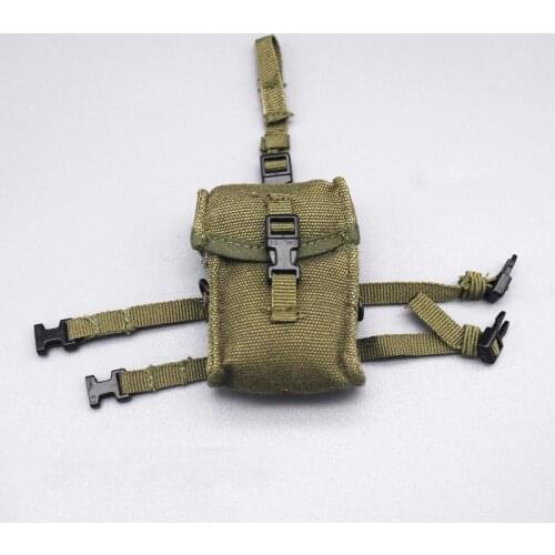 Hot Sales Scale 1/6 Modern Soldier Army Green Leggings Thigh Bags For Mostly 12 inch Doll Accessories