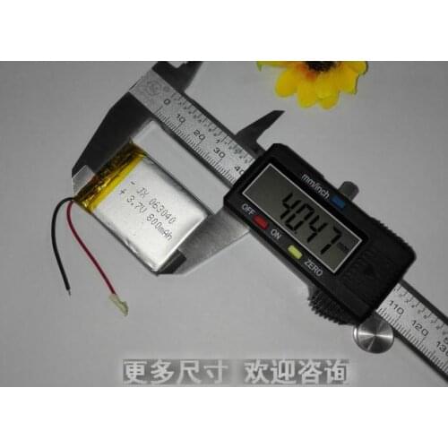 3.7 V lithium 603040 063040 3.7V 800mah with protection board , used for bluetooth MP3,MP4 lithium battery