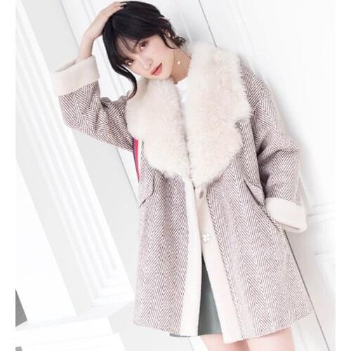 Fur Real Sheep Shearing Coat Korean 200% Wool Jacket Winter Coar Women Clothes 2020 Manteau Femme BByjr YY2066