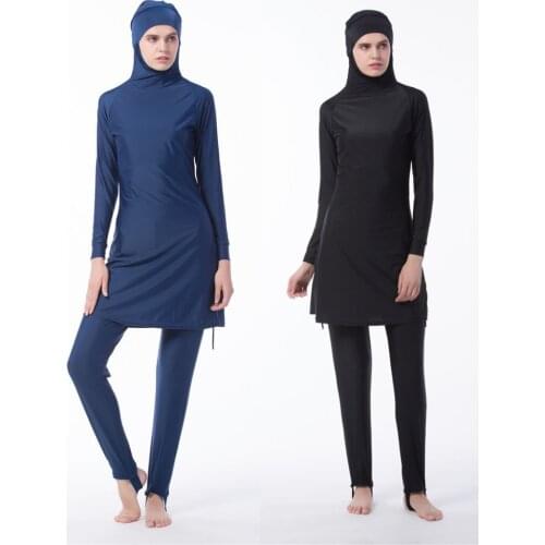 Muslim Swimwear 2 Pieces Sets Islamic Women sleeveless Beach Sun Sports Suits Arab Modest Bathing Suit Swim Surf Wear Swimsuit