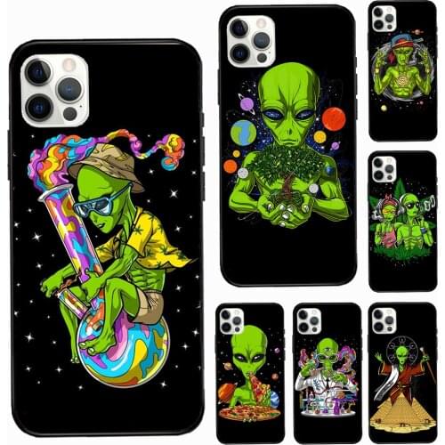 Space Alien Magic TPU Soft Case For iPhone 11 Pro Max 12 Mini XR X XS MAX 6 7 8 Plus SE 2020 Phone Cover