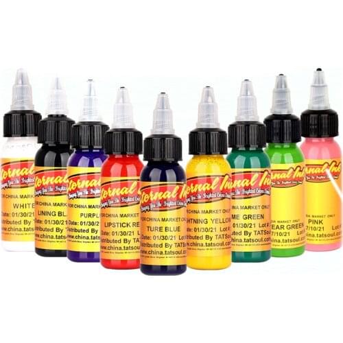 16pcs Body Paint Tattoo Ink Set Permanent Makeup Coloring Pigment Eyebrows Eyeliner Tattoo Paint Body Makeup Paints Accesories