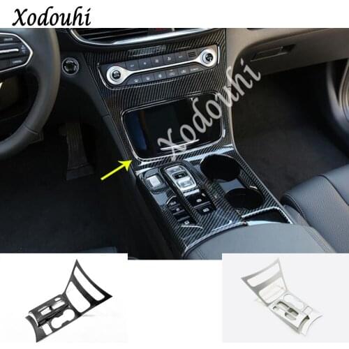 Car sticker armrest box storage handbrake shift stall paddle cup switch frame lamp trim For Hyundai Santa Fe SantaFe 2019 2020