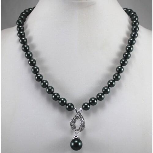 New arrive design18inches Noblest coffee Freshwater Pearl Necklace 7-8mm pearl Jewelry fashion jewellery1