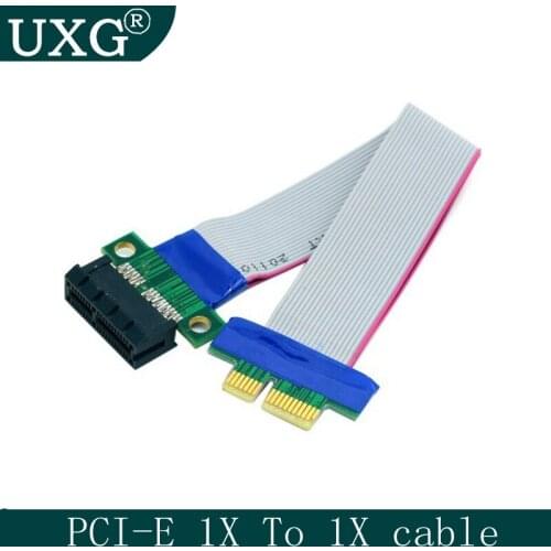 New arrive PCI Express Flex Relocate Cable PCI-E 1X to 1x Slot Riser Card Extender Extension Ribbon for Bitcoin Miner