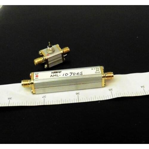 NEW 1PC 1090MHz ADS-B Low Noise, High Gain Amplifier LNA Coaxial Feeder Built-in Dual SAW