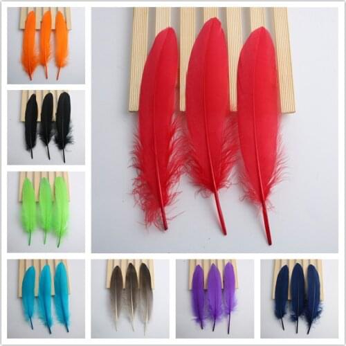 Wholesale 20 Pcs/lot High Quality Goose Feathers 6-8 Inches 15-20 CM DIY Feather Clothing Accessories Decoration Plumes