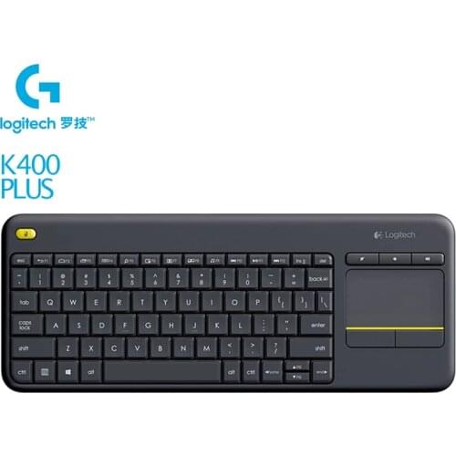 Logitech Original K400 Plus Wireless Touch Keyboard w/ Touchpad for PC Laptop Android Smart TV HTPC Portable 84 keys 2020 New