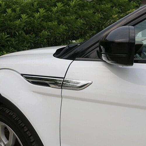 Front Fender Air Outlet Vents Cover Decorative Sticker Chromium Styling Exterior Accessories For Range Rover Evoque