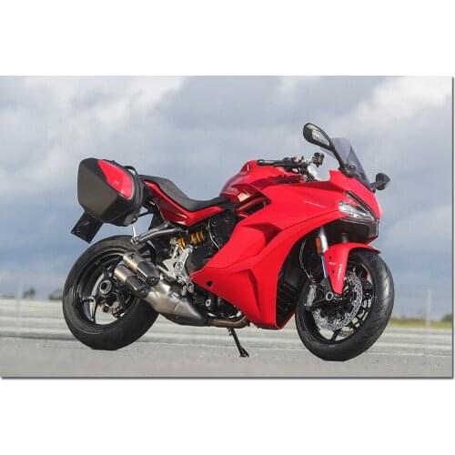 Ducati Supersport Motorcycle Photo Wall Art Poster Canvas Painting Wall Pictures for Living Room Decor