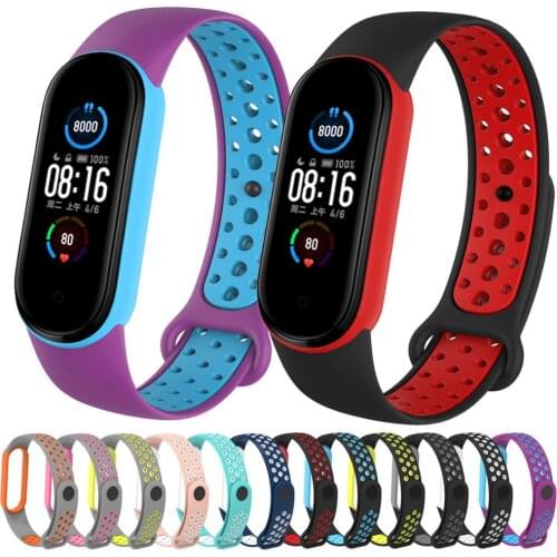For Xiaomi Mi Band 6 5 Strap Silicone Wristband Sport Bracelet Replacement miband5 Strap Breathable mi band 5 ремешок для часов