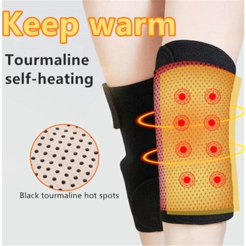 Tourmaline Self Heating Knee Pads 8 Magnetic Therapy Kneepad Arthritis Knee Massage Sleeves for Outdoor Sports Warm knee protect
