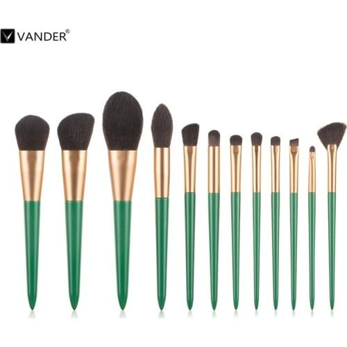 VANDER 12Pcs Classic Makeup Brushes Set Professional Foundation Eye Shadows Powder Make Up Cosmetic Tools Pincel Maquiagem