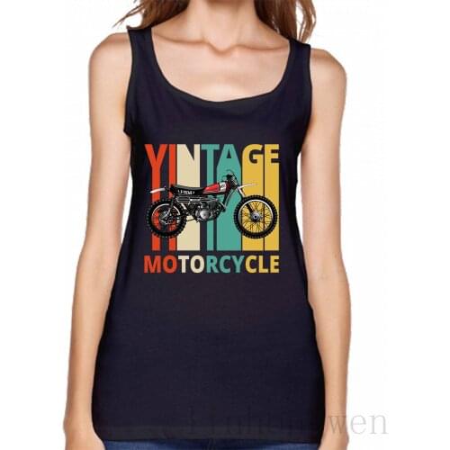 Vintage Motorcycle The Wild Dirt Bike Tank Top Kawaii Funny Casual Round Neck Designer Top Tee Spring Basic Solid Graphic Vest