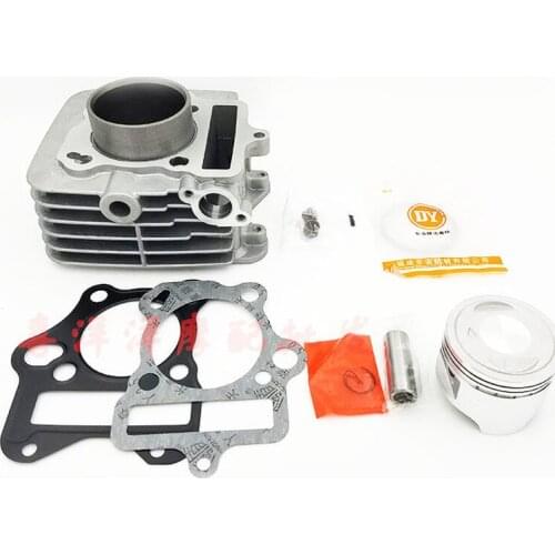 Engine Spare Parts Motorcycle Cylinder Kit 53.5mm pin 14mm For Qingqi Suzuki QS110 QS 110 110cc