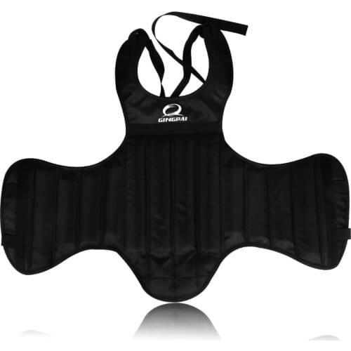 Sanda MMA Boxing Taekwondo Karate Chest Protector Adult Kids Red Black Oxford Chest Guard Gear Vest Protector Body Protective