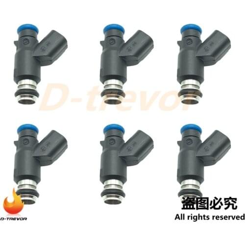 6pcs OEM Fuel Injector Nozzle for Chevrolet Aveo Pontiac Wave 1.6L flow matched 96487553 832-11197