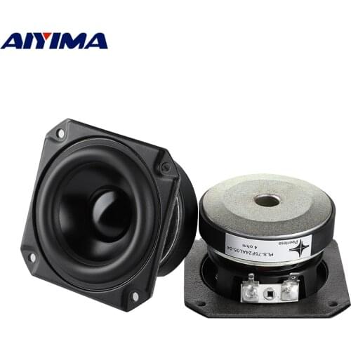 AIYIMA 2Pcs 3 Inch Audio Speaker 4 Ohm 40W Full Range Speaker Driver Bookshelf Sound Loudapeaker Home Theater