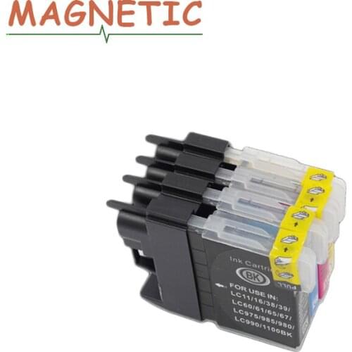 Printer Ink 4pcs Ink Inkjet Cartridges LC11 16 38 LC 11 16 38 Ink Cartridge for Brother DCP-385C DCP-390CN DCP-395CN DCP-535CN