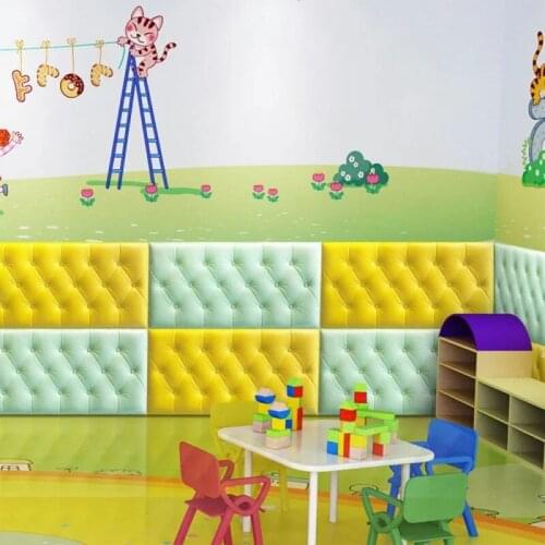 Home 3D Anti-collision Wall Mat Floor Pad Home Entrance Mat Bedroom Living Room Childrens Bedroom Bedside Bed Soft Cushion