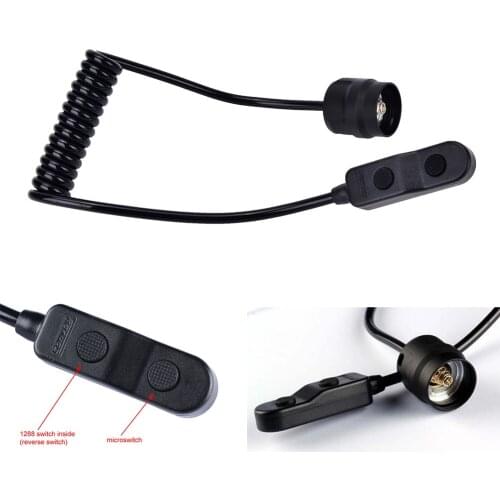 1pcs Quality Black Mini Intelligent Remote switch with convoy C8 tail LED Flashlight Torch Light,Tail Switch