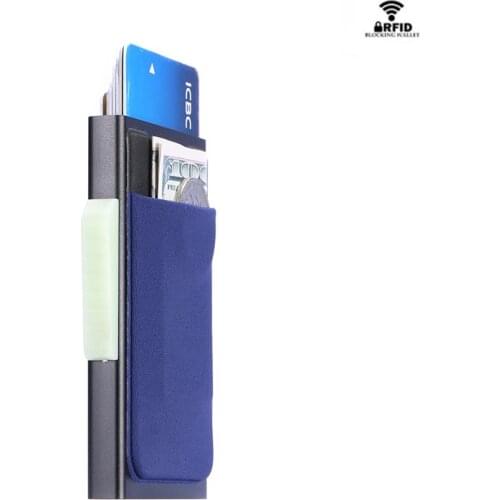 BISI GORO RFID Business Hot Credit Card Holder Men Multifunction Automatic Aluminium Box Cards Case Men Mini Wallet Slim Purse