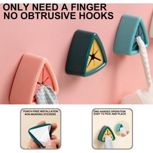 Tower Hook Not Easy Deformed Towel Holder Long Lasting Wear-resistant Unique Punch-free Multi-use Tower Hook