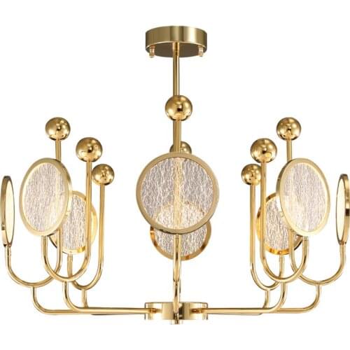 Postmodern minimalist chandelier fashion creative personality bedroom study living room light luxury chandelier