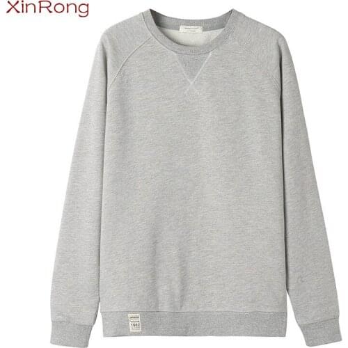 Spring And Winter New Urban Retro Solid Color Fashion Round Neck Sweater Raglan Long Sleeve Mens Daily Casual Plus Size Sweater