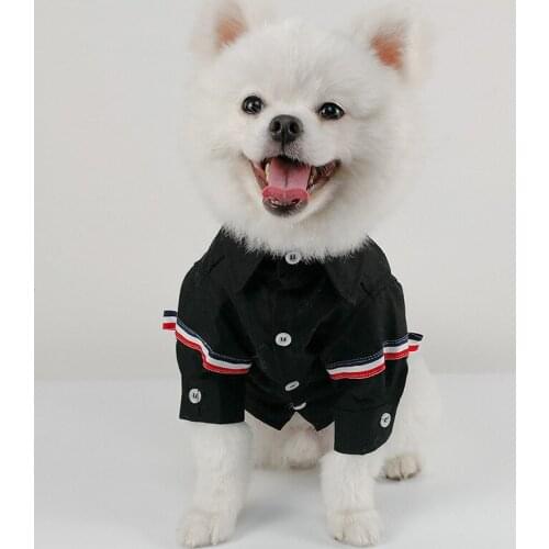 Korean Style Cat Dog Clothes For Dogs Pet Shirts Puppy Clothing For Small Medium Dogs Shirt Pets Outfit Pet Dog Costume Bulldog