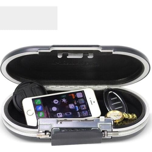 Portable password insurance box Hand-held password lock cipher storage box Small safety box