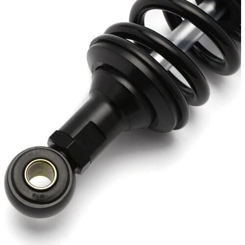 13.5" 340mm Motorcycle Adjustable Rear Air Shock Absorbers Set Universal Fit For Suzuki Scooter Black