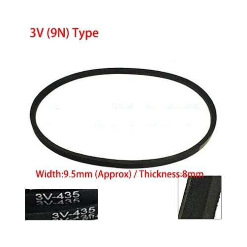 3V/9N 551/1400mm 560/1422mm 9.5mm Width 8mm Thickness Rubber Groove Machine Drive Transmission Band Wedge Wrapped V Timing Belt