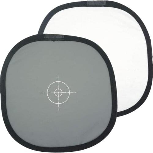 30cm12 Inch Foldable Photography Double Face Focusing Board 18% Gray Card Reflector White Balance Reference Card With Carry Bag