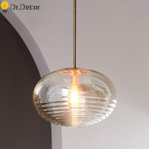 Modern LED Glass Pendant Lights Lighting Nordic Luxury Pendant Lamp Home Decor Dinning Room Hanging Lamps Kitchen Light Fixtures
