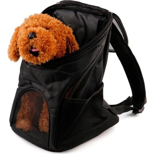 New Portable Pet Cat Dog Carrier Bag Breathable Mesh Outdoor Travel Pets Carrying Double Shoulder Backpack For Small Dog Animals