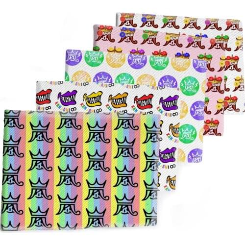 50*145CM Fabric Japan Men Team Printed Polyester Cotton Twill Fabric Patchwor Printed