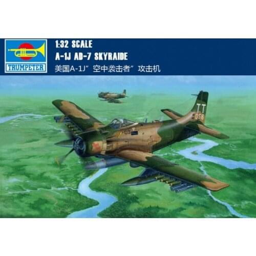 Trumpeter 02254 1/32 American A-1J AD-7 Skyraider Aircraft Fighter Bomber Model TH06888-SMT2