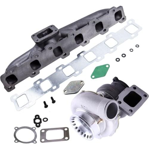 Turbo Turbocharger + Exhaust Manifold Kit For Nissan Patrol 4.2L TD42 GQ Y60 Y61