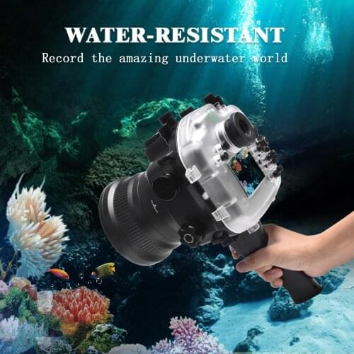 Seafrogs IPX8 Professional Waterproof Camera Box For Sony A7RIV 16-35mm 28-70mm 90mm Lens Port Underwater 40m/130ft Diving Case