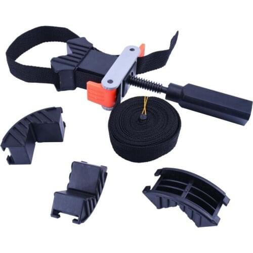 4M Blet Clamp Woodworking Quick Adjustable Band Clamp Polygonal clip 90 Degrees Right Angle Corner Photo Frame Clips DAH028
