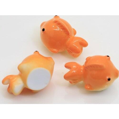 100/50pcs Bag Kawaii Animal Charms Resin Tropical Fish Shape Scrapbooking Embellishment Phone Case Decor