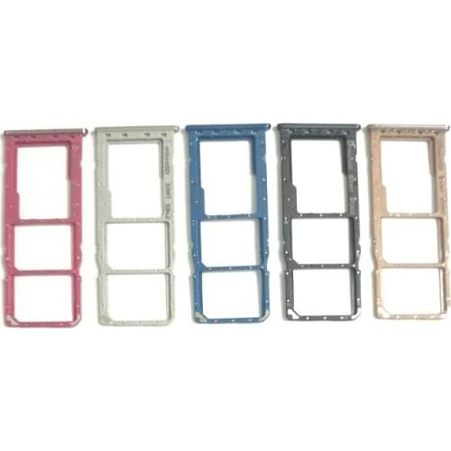 100pcs Dual Sim Tray Holder For Samsung A30 A305F A50 A505F SIM Card Tray Slot Holder Repair Part