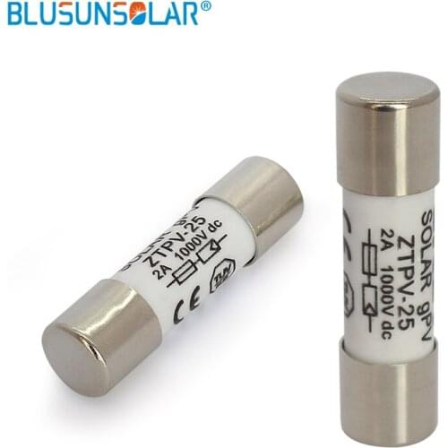 20 pcs/lot High Quality Solar PV DC Fuse 1A-30A 1000V Fuse Link for Solar System Protection BX0234